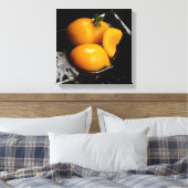 Rasdoek Zwart vierkant canvas Afdruk (Insitu (Slaapkamer))