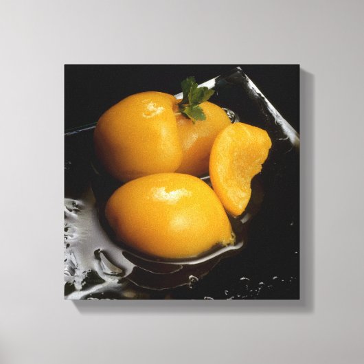 Rasdoek Zwart vierkant canvas Afdruk (Voorkant)