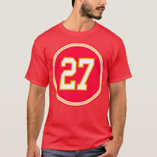 Rashad Fenton Nummer 27 Jersey Kansas City Chiefs T-shirt