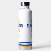 Rashaun-naam betekent sportmonogram waterfles (Rechts)