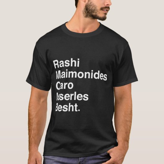 Rashi, Maimonides... T-shirt (Voorkant)