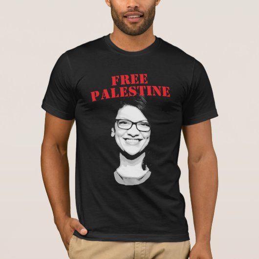 Rashida Tlaib Vrij Palestina T-shirt (Voorkant)
