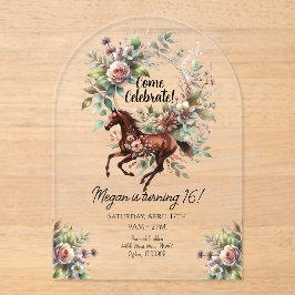 raspaard ruiterbloem acryl uitnodigingen