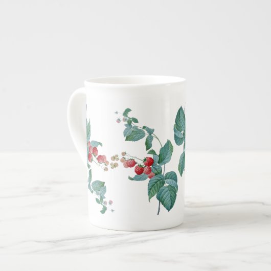 Raspberries Redoute Bone China Mok (Voorkant links)