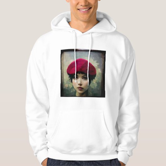 Raspberry Beret Hoodie (Voorkant)