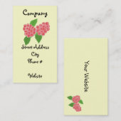 Raspberry Bliss Visitekaartje (Voorkant / Achterkant)