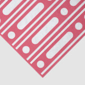 Raspberry Bone Inlay Dots Border Decoupage Paper  Tissuepapier (Detail)