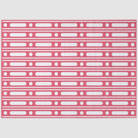 Raspberry Bone Inlay Dots Border Decoupage Paper  Tissuepapier (Voorkant)