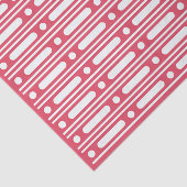 Raspberry Bone Inlay Dots Border Decoupage Paper Tissuepapier (Detail)