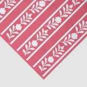 Raspberry Bone Inlay Floral Border Decoupage Paper Tissuepapier (Detail)