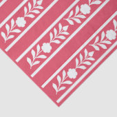 Raspberry Bone Inlay Floral Border Decoupage Paper Tissuepapier (Detail)