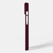 Raspberry Bourgogne, Solid Bourgogne Case-Mate iPhone Case (Achterkant / Links)