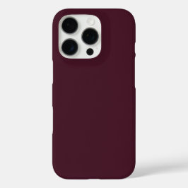 Raspberry Bourgogne, Solid Bourgogne iPhone 16 Pro Hoesje