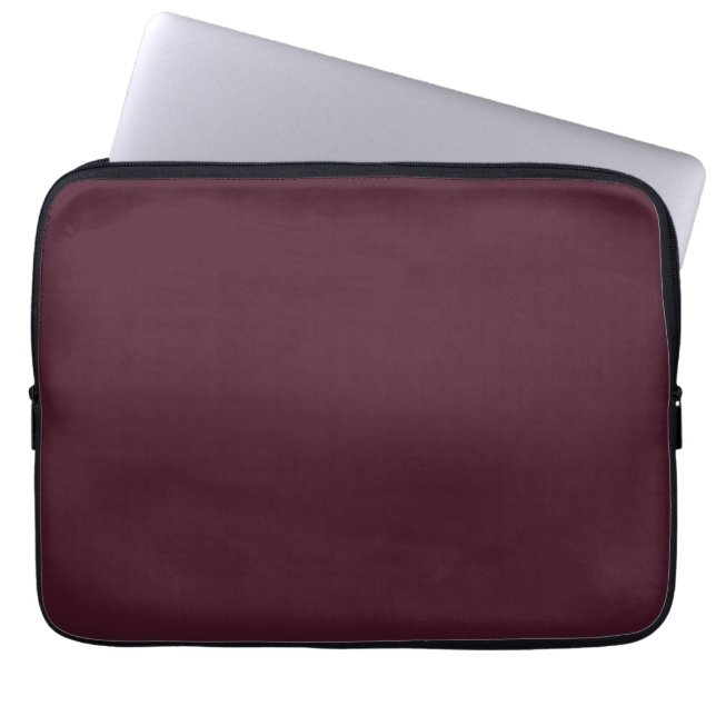 Raspberry Bourgogne, Solid Bourgogne Laptop Sleeve (Voorkant)