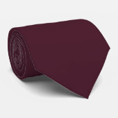 Raspberry Bourgogne, Solid Bourgogne Stropdas (Opgerold)