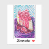Raspberry Cake Sticker (Vel)