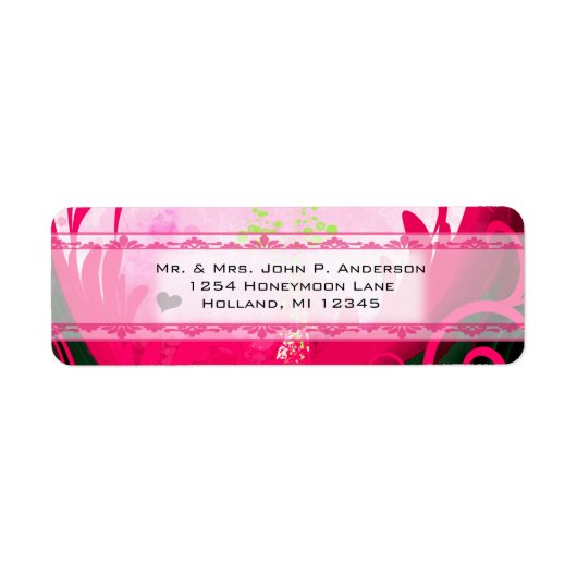 Raspberry Calla Lily Etiket (Voorkant)