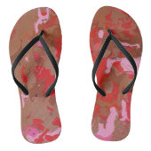 Raspberry Chocolate Maderi Abstract Teenslippers (Voetbed)