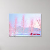 Raspberry Creme Birch Canvas Afdruk (Voorkant)