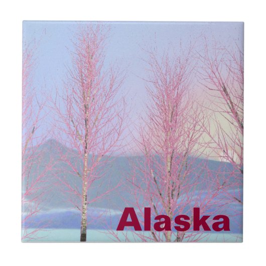 Raspberry Creme Birch Tegeltje (Voorkant)