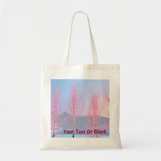 Raspberry Creme Birch Tote Bag (Voorkant)