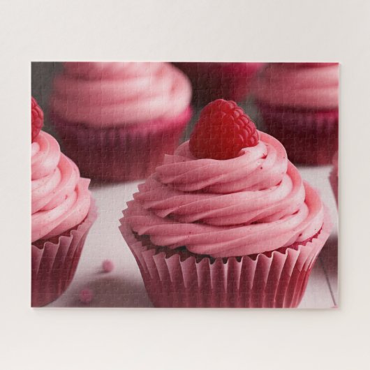 Raspberry Cupcakes Legpuzzel (Horizontaal)