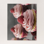 Raspberry Cupcakes Legpuzzel (Verticaal)