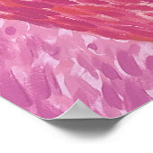 Raspberry de Flamingo - door Just Dahl Poster (Hoek)