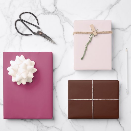 Raspberry Donkere Chocolade Cadeau Inpakpapier Vel (Voorkant)