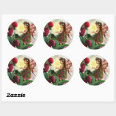 Raspberry Fairy Ronde Sticker (Vel)