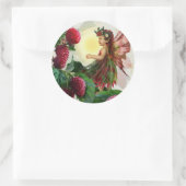 Raspberry Fairy Ronde Sticker (Tas)