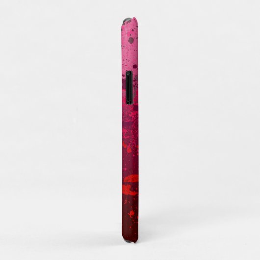 Raspberry Flurry: Abstract spatter art Case-Mate iPhone Case (Achterkant/rechts)