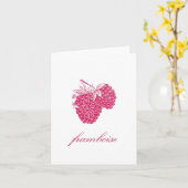Raspberry (Frankrijk) Notecard Kaart (Gele Bloem)