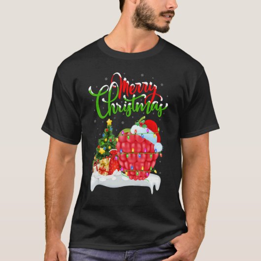 Raspberry Fruit   Xmas Decorations Raspberry Chris T-shirt (Voorkant)