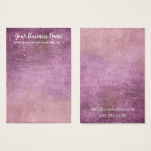 Raspberry Grunge Earring Holder Display Cards Visitekaartje