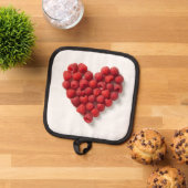 Raspberry Heart Pannenlap (Top down)