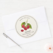  Raspberry Homemade Jam Jar label (Envelop)