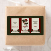 Raspberry Homemede Jam Canning Étiquette 3 (En situation)