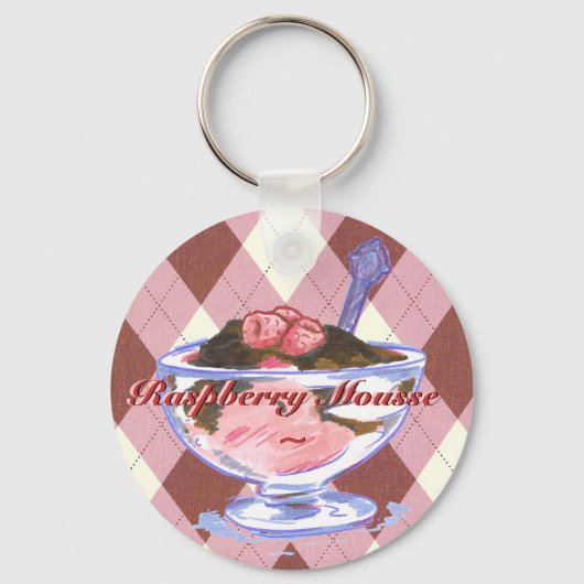 Raspberry Icecream Sleutelhanger (Voorkant)
