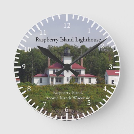 Raspberry Island Lighthouse klok (Voorkant)