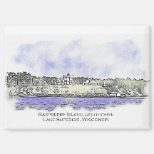 Raspberry Island Vuurtoren 2024 Magneet