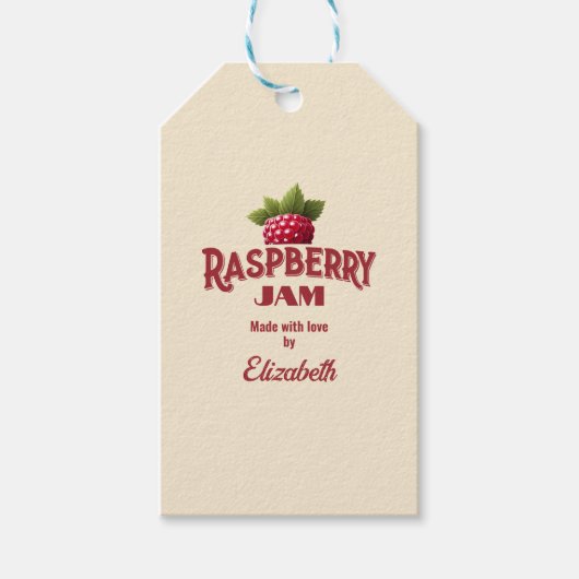 Raspberry Jam Cadeaulabel (Voorkant)