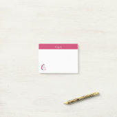 Raspberry Jam, ik voel me knitty, zo knitty Post-it® Notes (Op bureau)