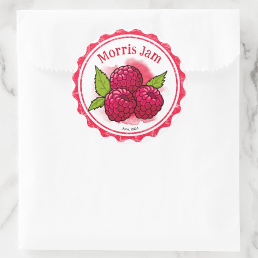 Raspberry Jam label (Tas)