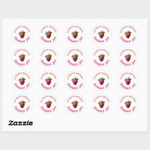 Raspberry Jam Ronde Sticker (Vel)