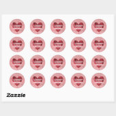 Raspberry Jam Ronde Sticker (Vel)