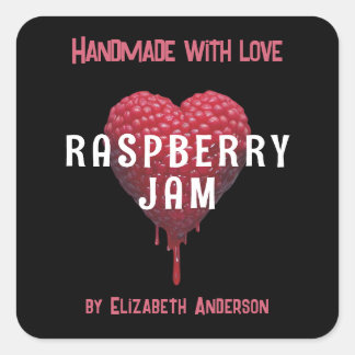 Raspberry Jam Square Sticker