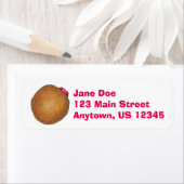 Raspberry Jelly Fled Donut Donuts Labels (Insitu)