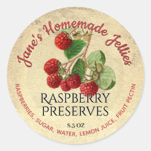 Raspberry Jelly Label Custom  Illustration