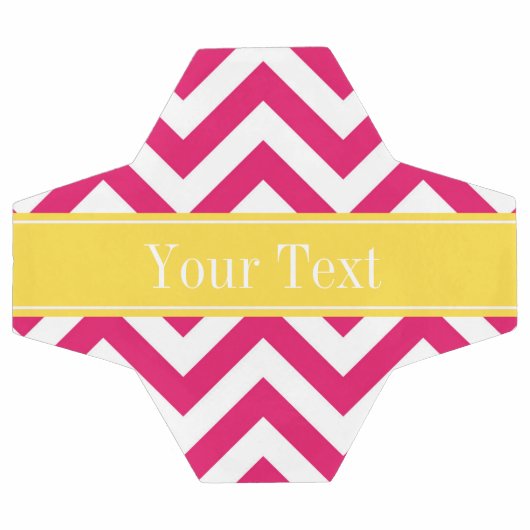 Raspberry Lg Chevron Ananas Nom Monogramme (Plat)